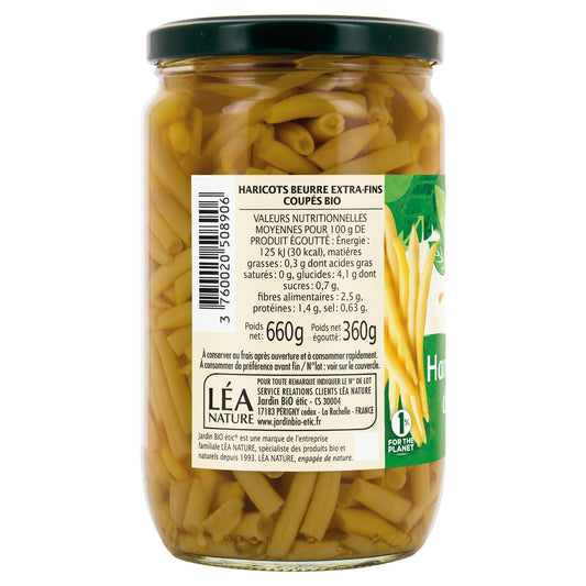 Haricots Beurre Extra Fins Bio JARDIN BIO ETIC