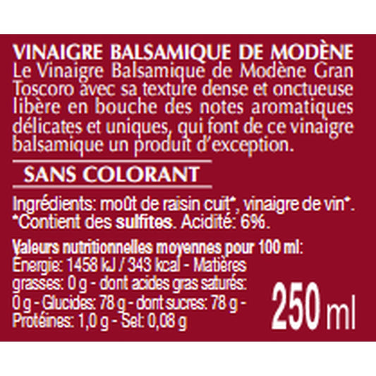Vinaigre Balsamique TOSCORO