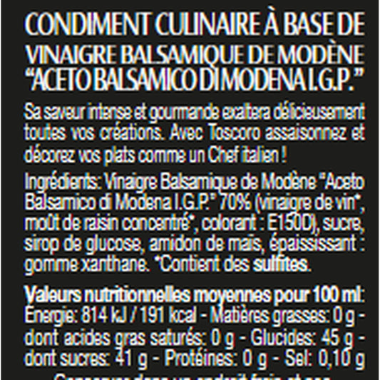 TOSCORO Balsamic Vinegar Cream