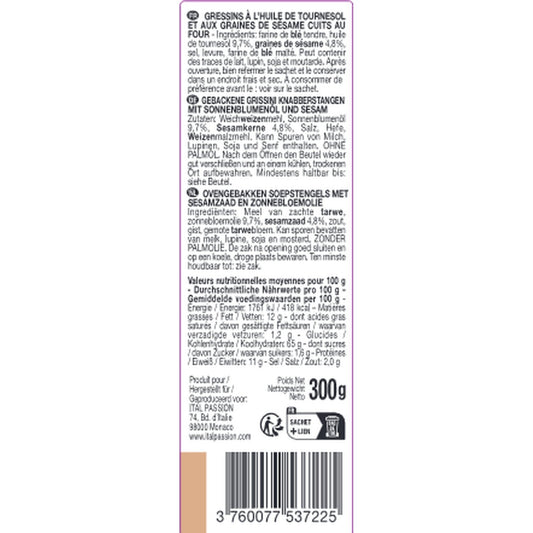 Gressins Artisanal Sésame FLORELLI