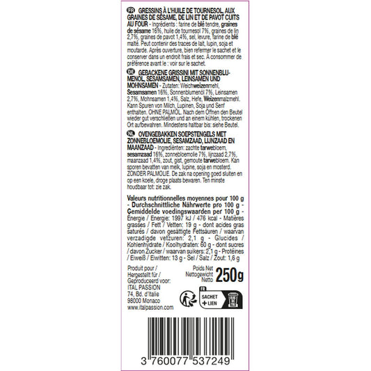 Gressins Artisanal FLORELLI