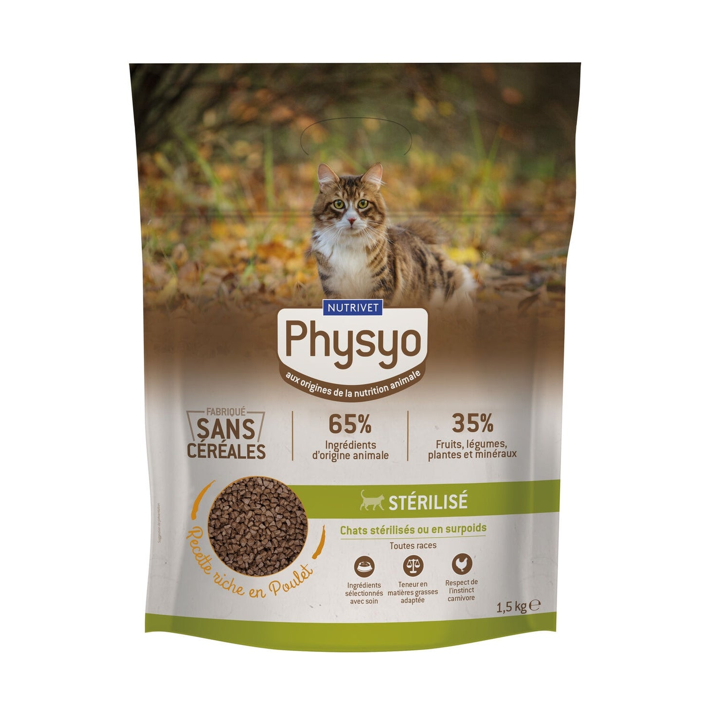 PHYSYO PET FOOD Grain-Free Sterilized Cat Food with Chicken, Duck, Turkey & Vegetables
