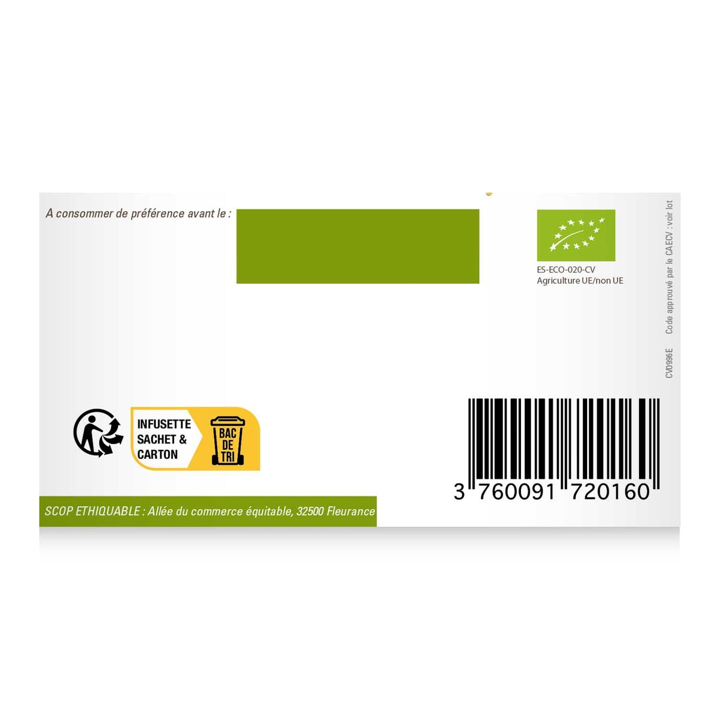 Organic Ceylon Ginger Lime Green Tea ETHIQUABLE