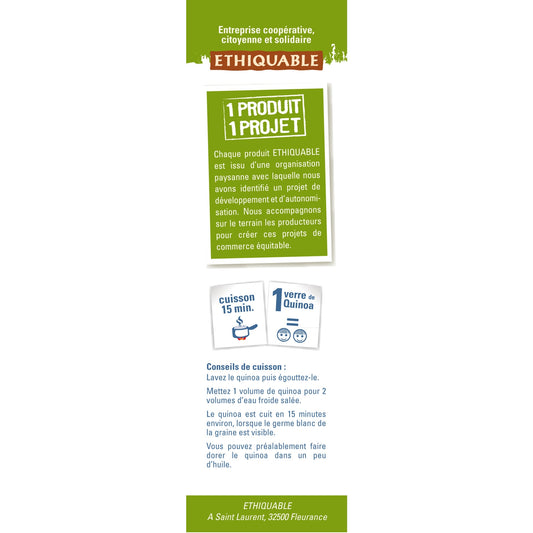Quinoa Croquant Bio Equateur ETHIQUABLE