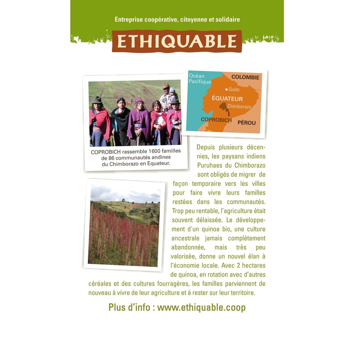 Quinoa Croquant Bio Equateur ETHIQUABLE