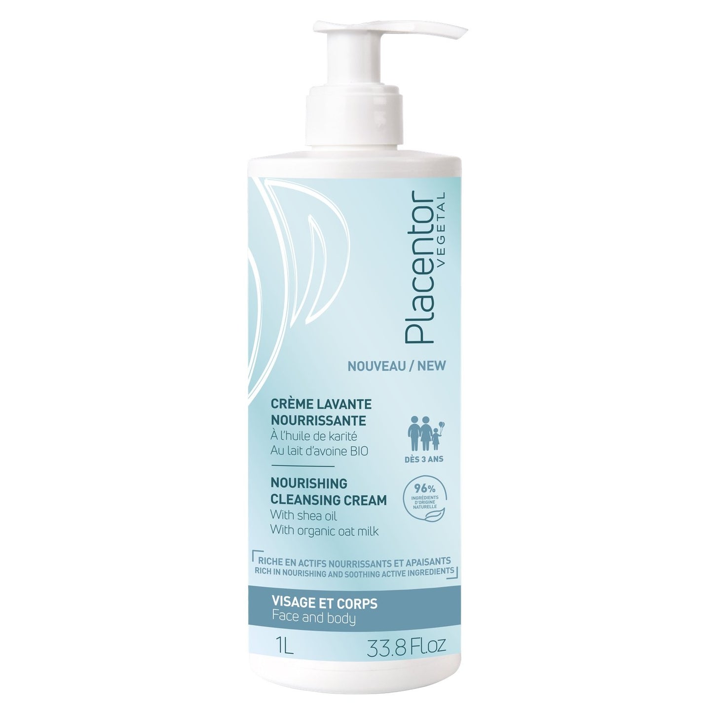 PLACENTOR Body Shower Cream with Shea Oil and Organic Oat Milk