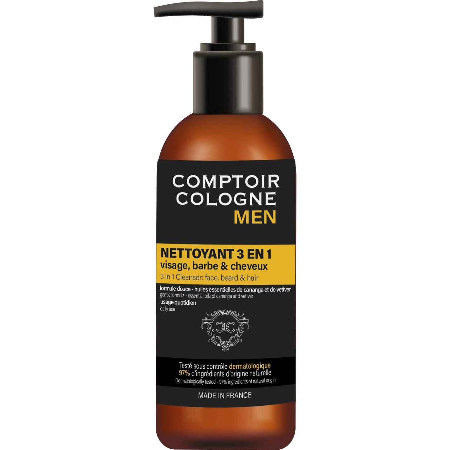 COMPTOIR COLOGNE Men's Face, Beard and Hair Cleanser