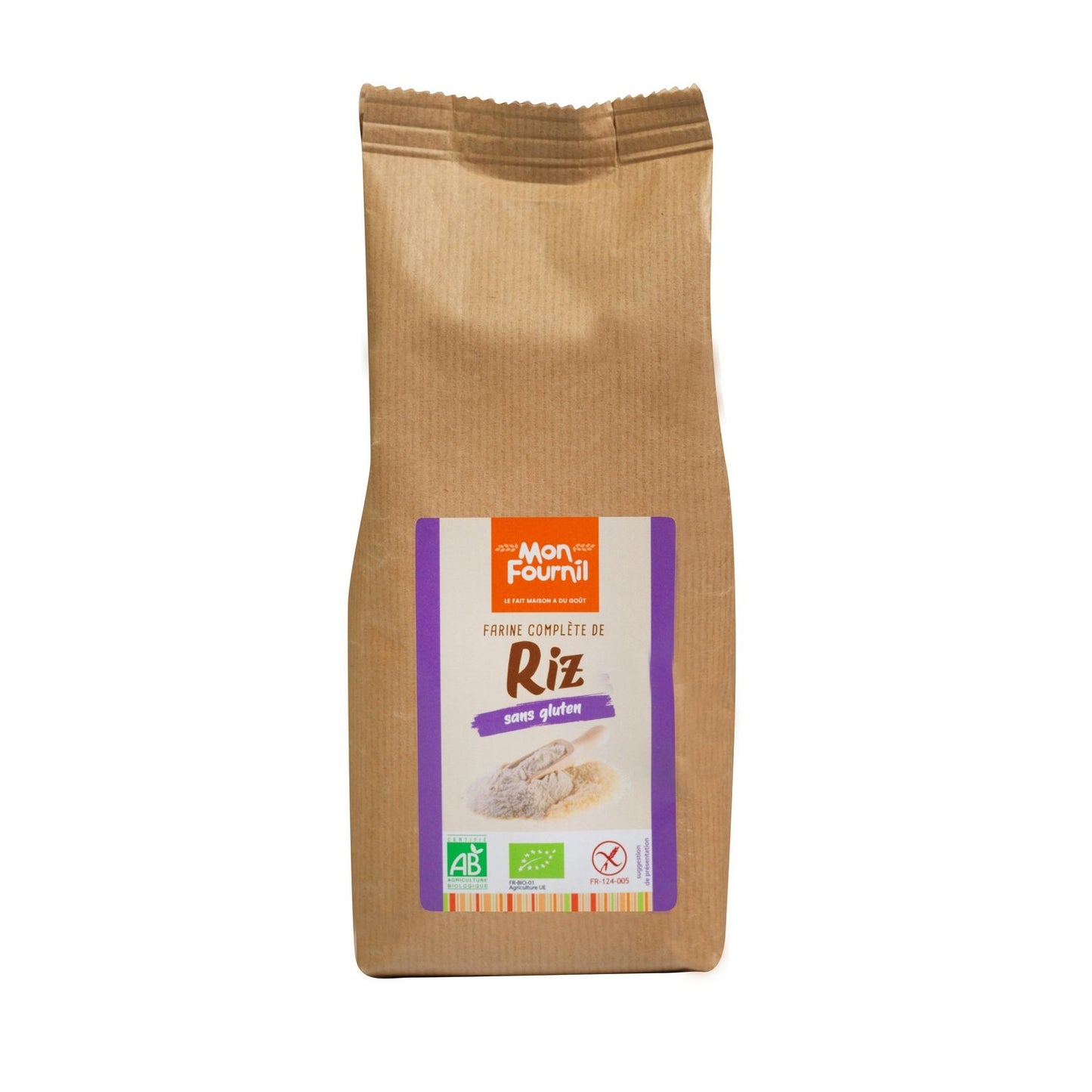 Farine Complète de Riz Sans Gluten Bio MON FOURNIL