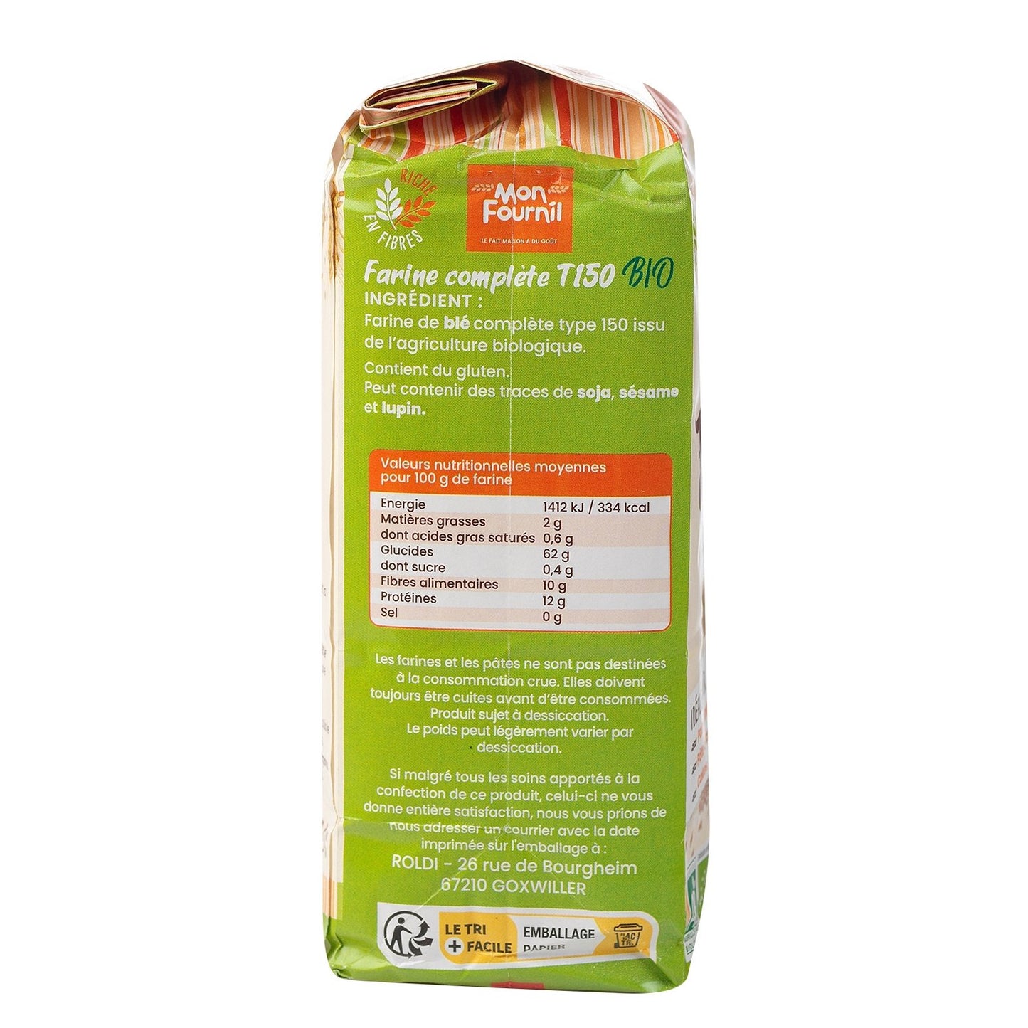 Farine de Blé Complet T150 Bio MON FOURNIL