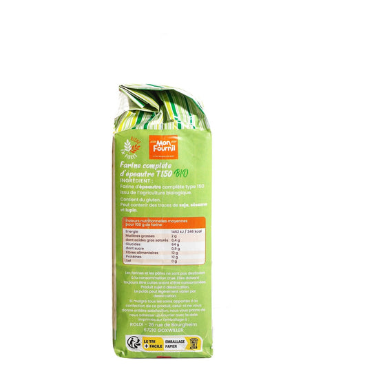 Farine Blé Complet d'Épeautre T150 Bio MON FOURNIL
