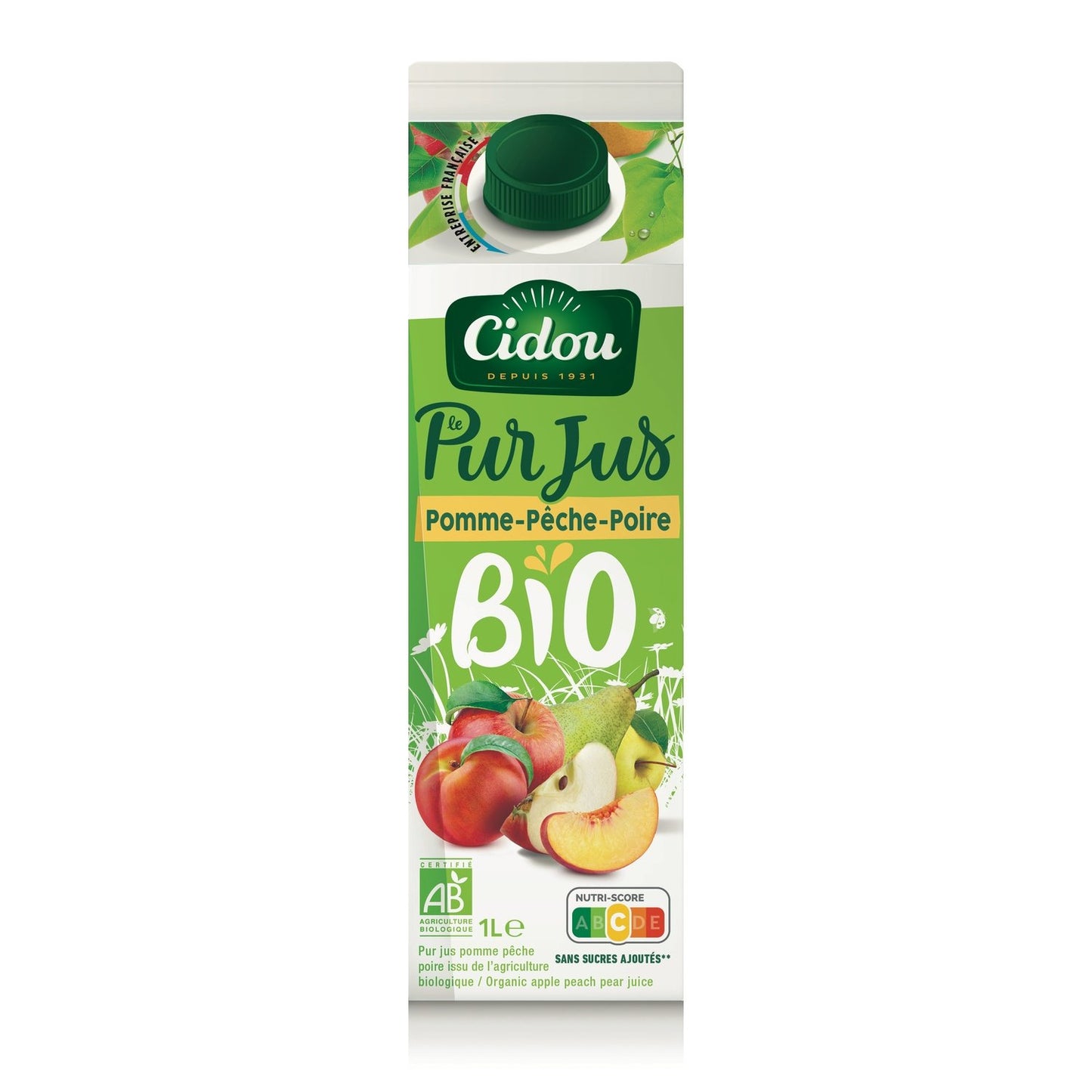 CIDOU Organic Apple, Peach and Pear Fruit Juice