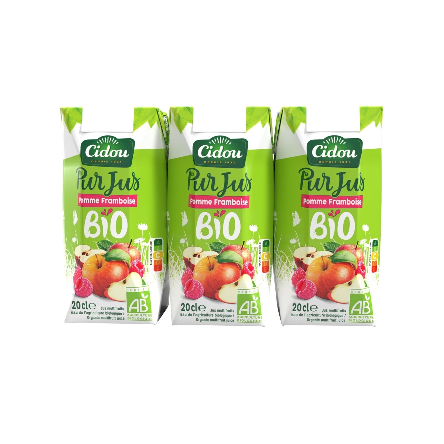 CIDOU Organic Apple Raspberry Fruit Juice