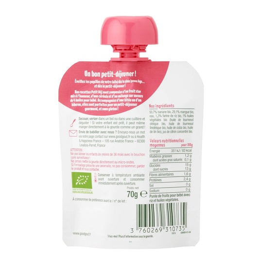 GOOD GOUT Organic Mango Breakfast Compote