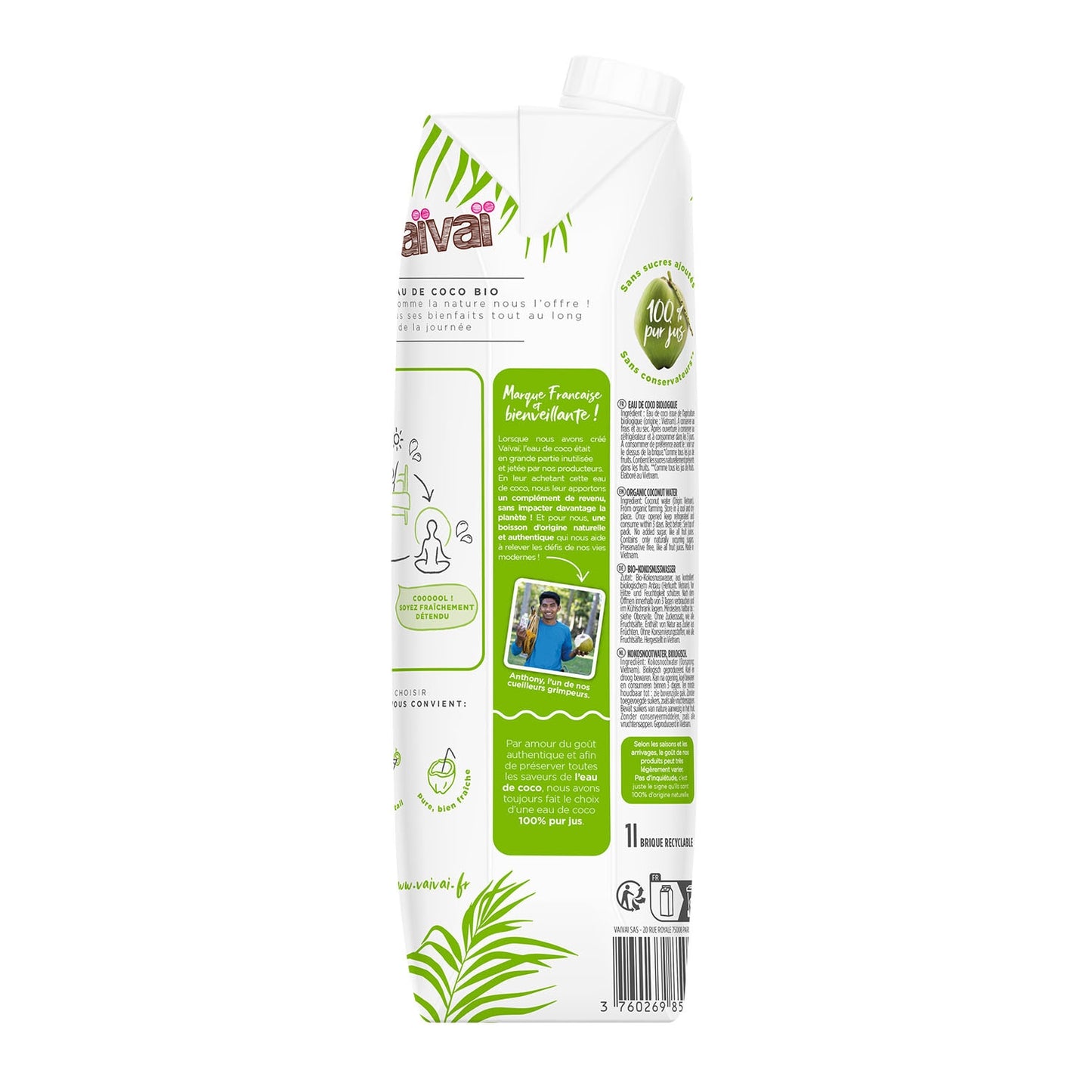 VAIVAI Organic Coconut Water