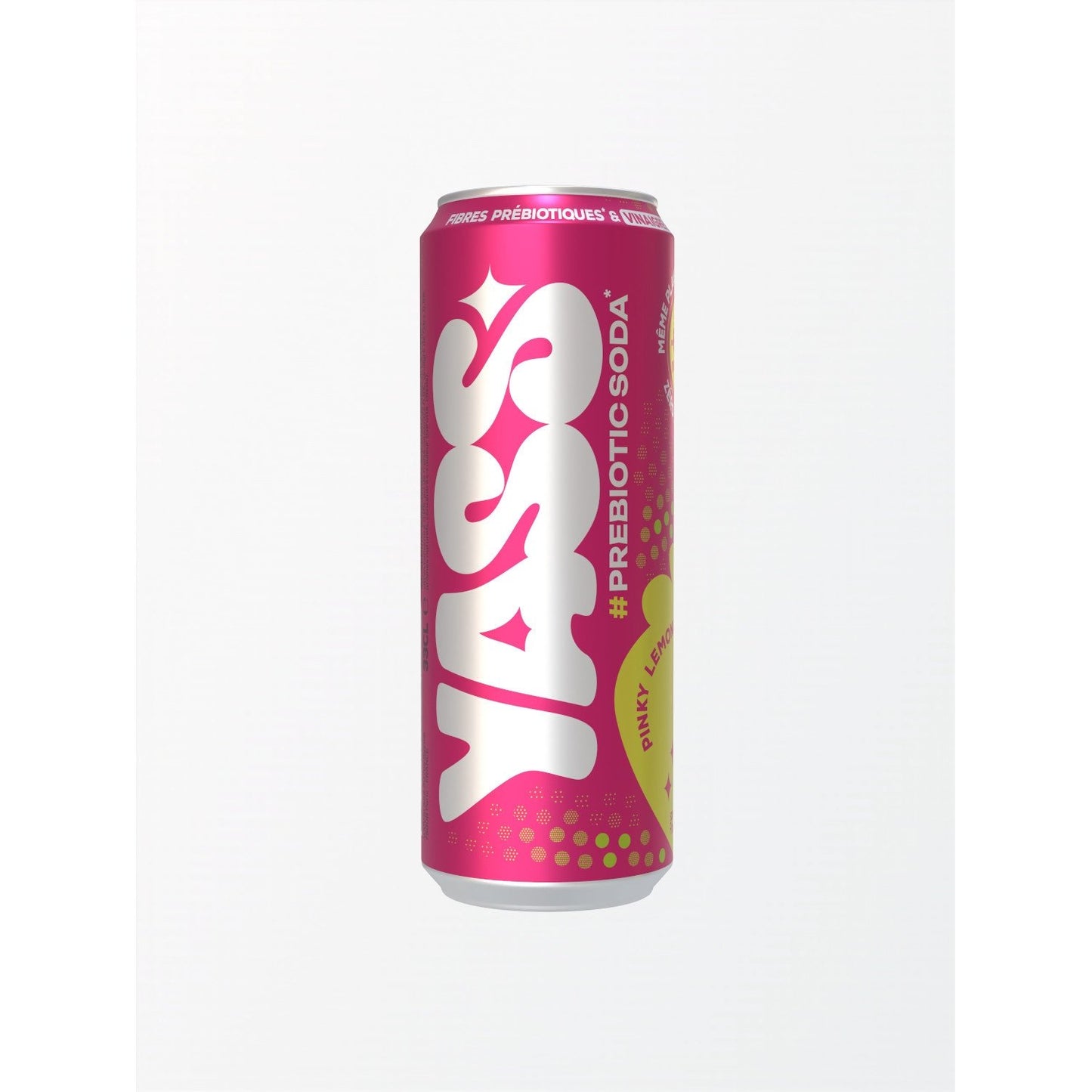 Soda Saveur Fraise et Citron Pink YASS la canette de 33cL