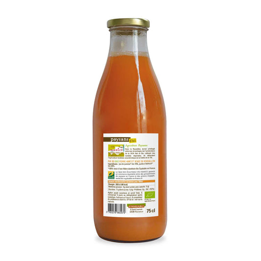 100% Pure Apple Apricot Juice Pyrénées Orientales Organic PAYSANS D'ICI