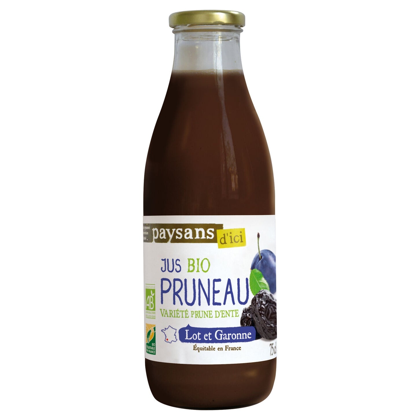 Jus de Pruneaux Lot et Garonne Bio PAYSANS D'ICI
