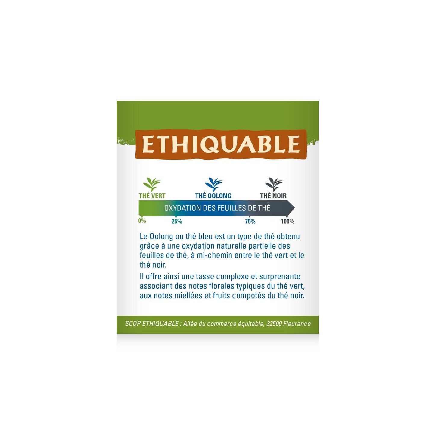 Thé Oolong Himalaya Bio ETHIQUABLE