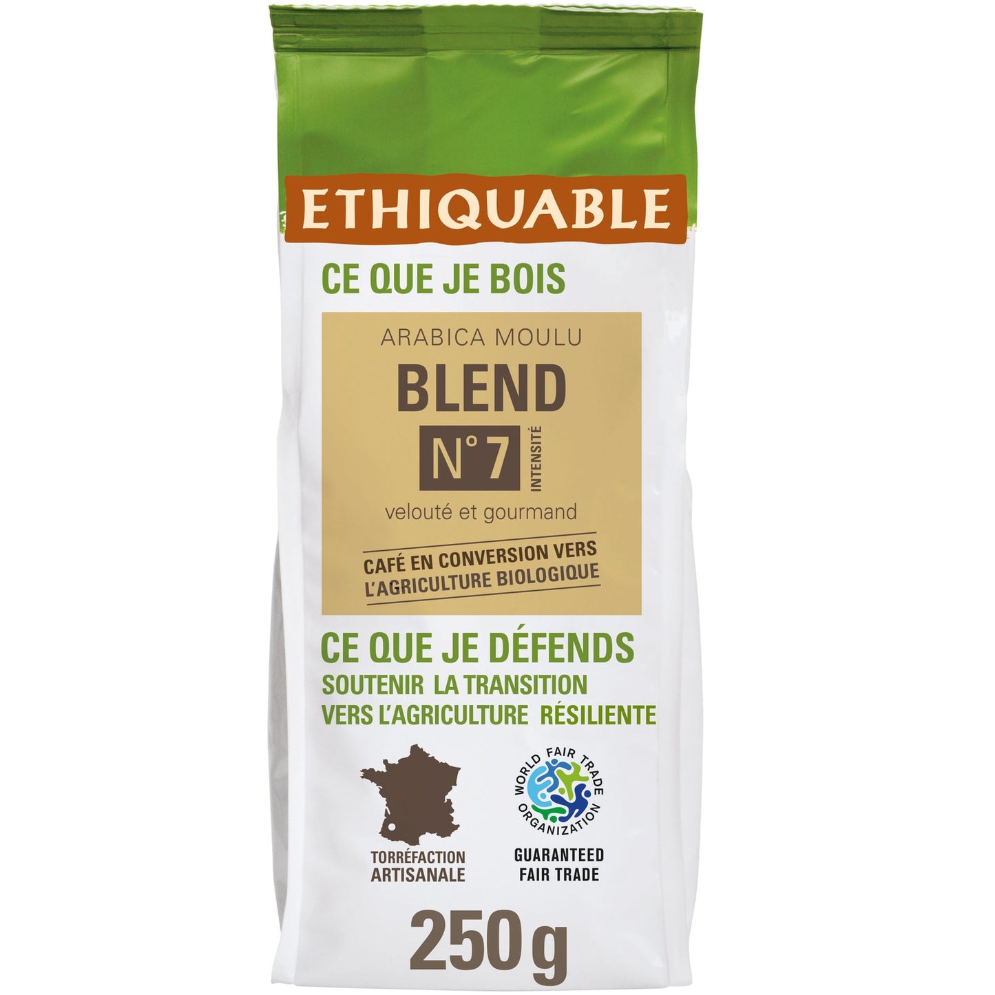 Café moulu en conversion bio ETHIQUABLE