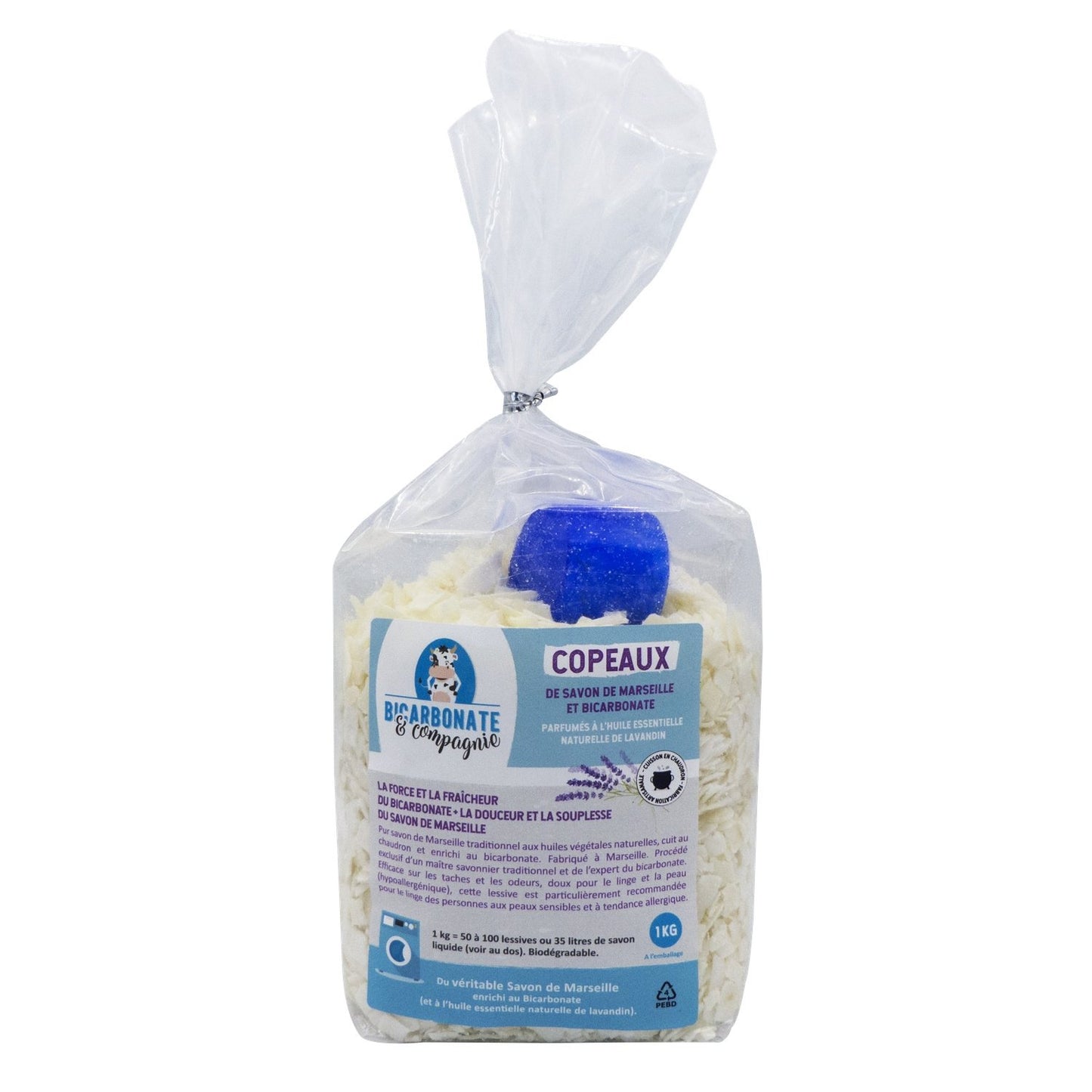 Savon en Copeaux de Marseille et Bicarbonate Bicarbonate & COMPAGNIE le flacon de 1kg