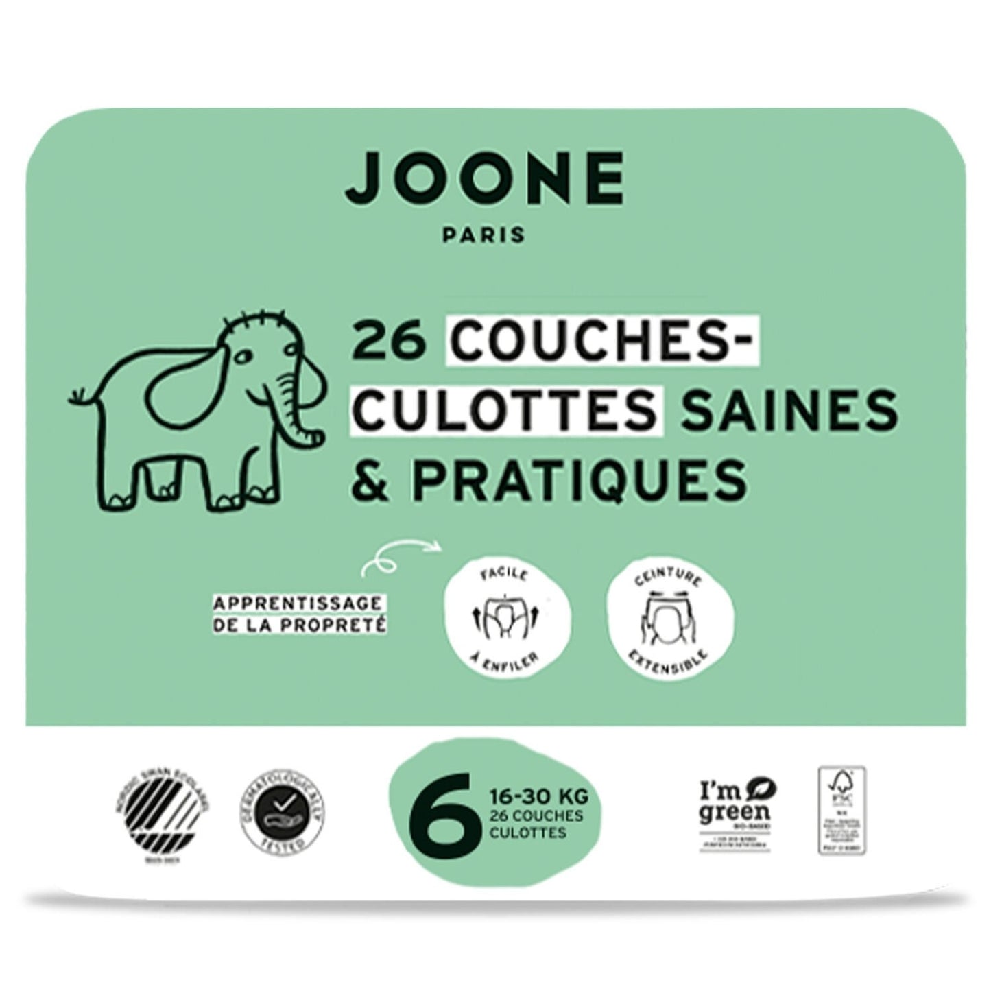 Couches-Culottes Taille 6 16-30kg JOONE le pack de 26 couches culottes