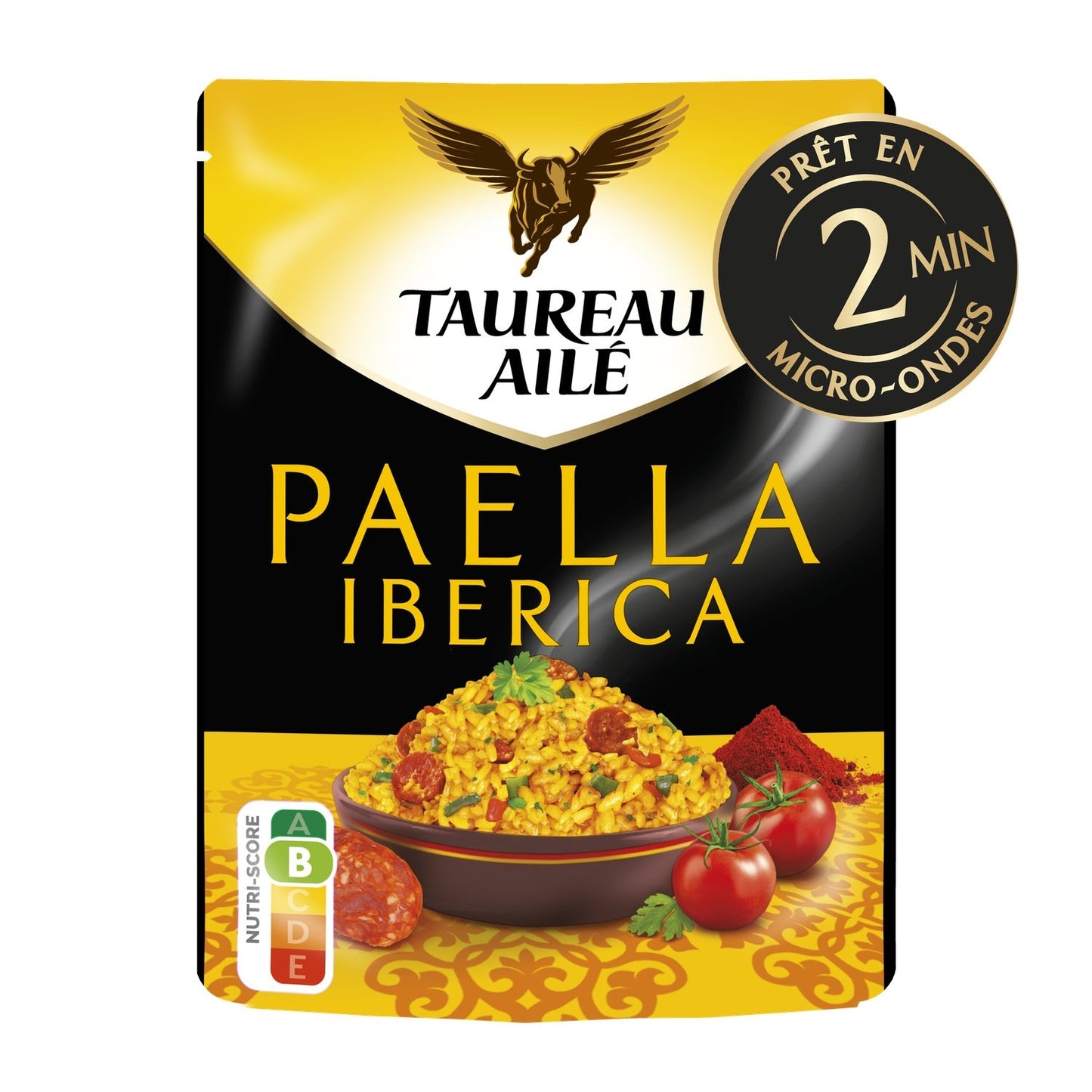 Riz Micro-Ondes Basmati Paëlla Iberica TAUREAU AILE le paquet de 220g