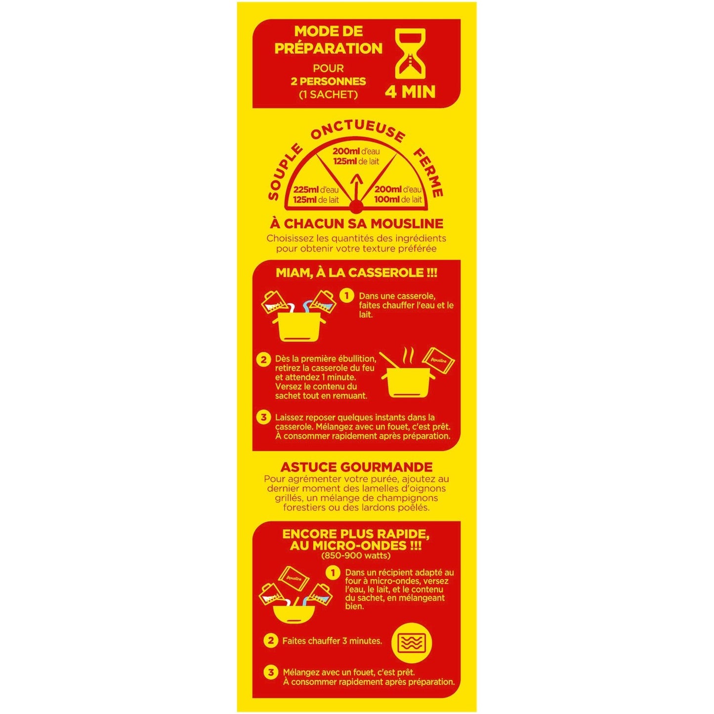 Purée Crème et Noix de Muscade MOUSLINE