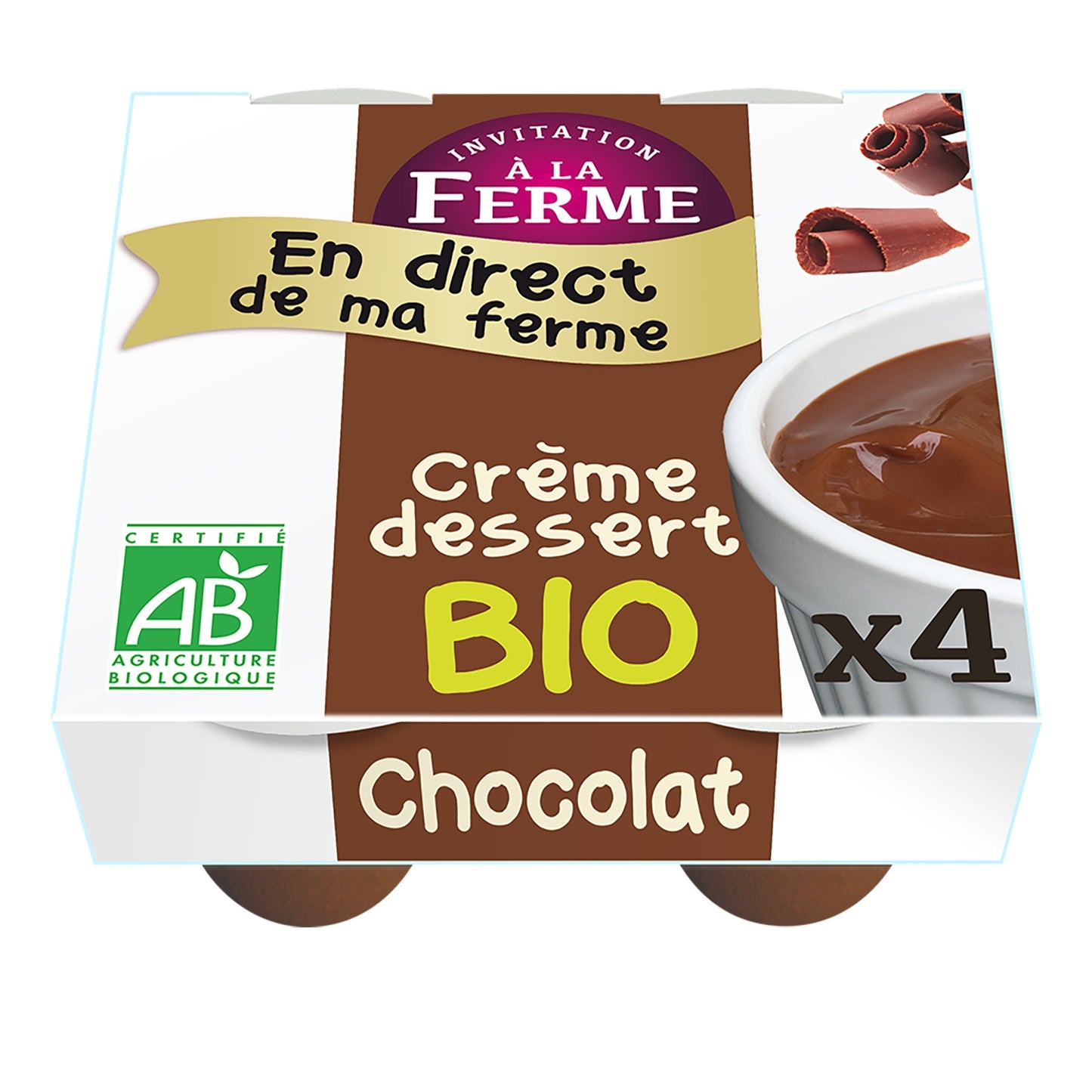 Organic Chocolate Dessert Cream INVITATION TO THE FARM