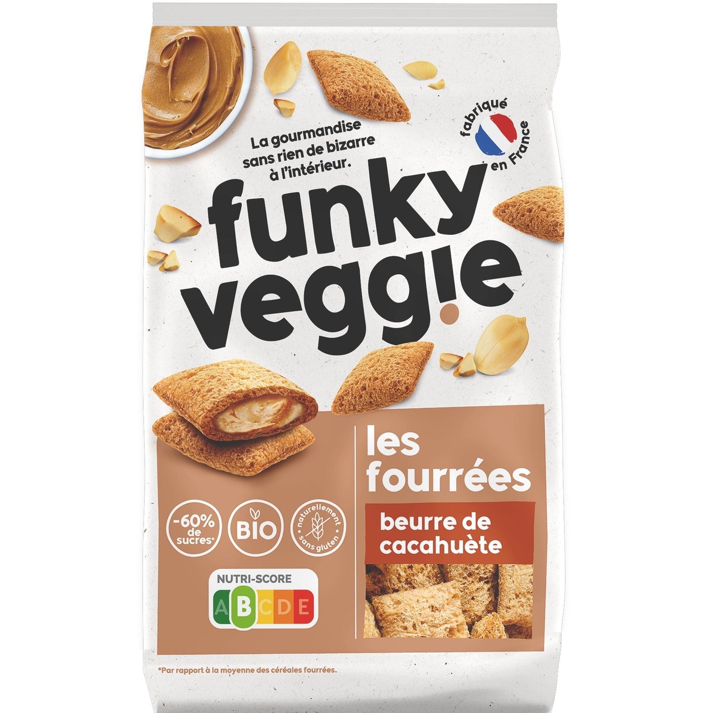 FUNKY VEGGIE Organic Peanut Butter Filled Biscuits