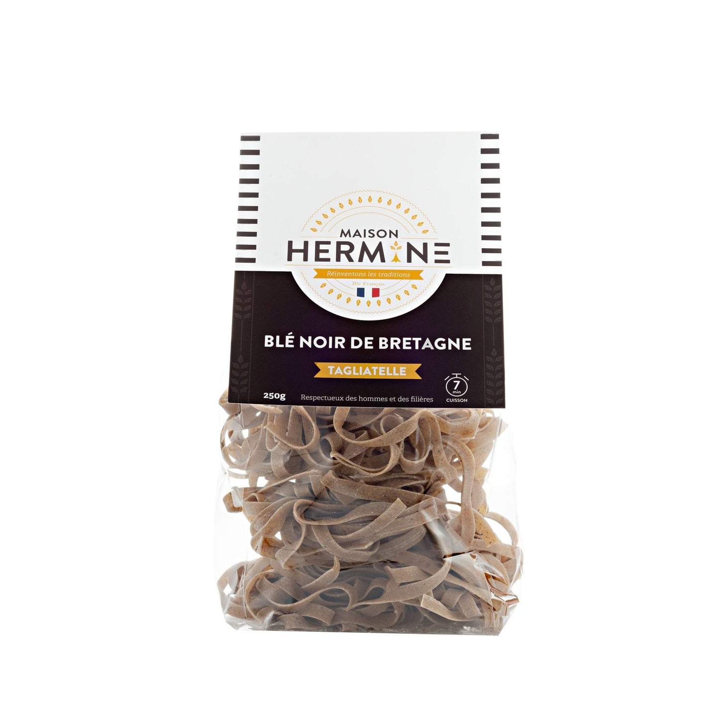 Tagliatelle à la Farine de Blé Noir IGP Bretagne MAISON HERMINE le paquet de 250g