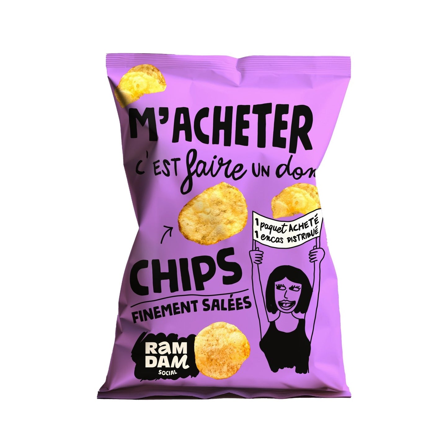 RAMDAM SOCIAL Finely Salted Crispy Chips