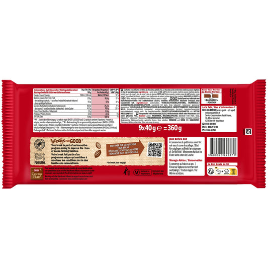 Barres Chocolatées Lait KITKAT