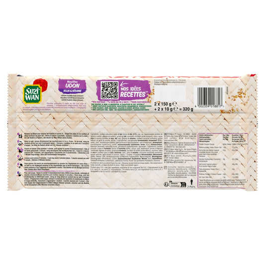 Nouilles Udon Précuites Soja Sésame SUZI WAN