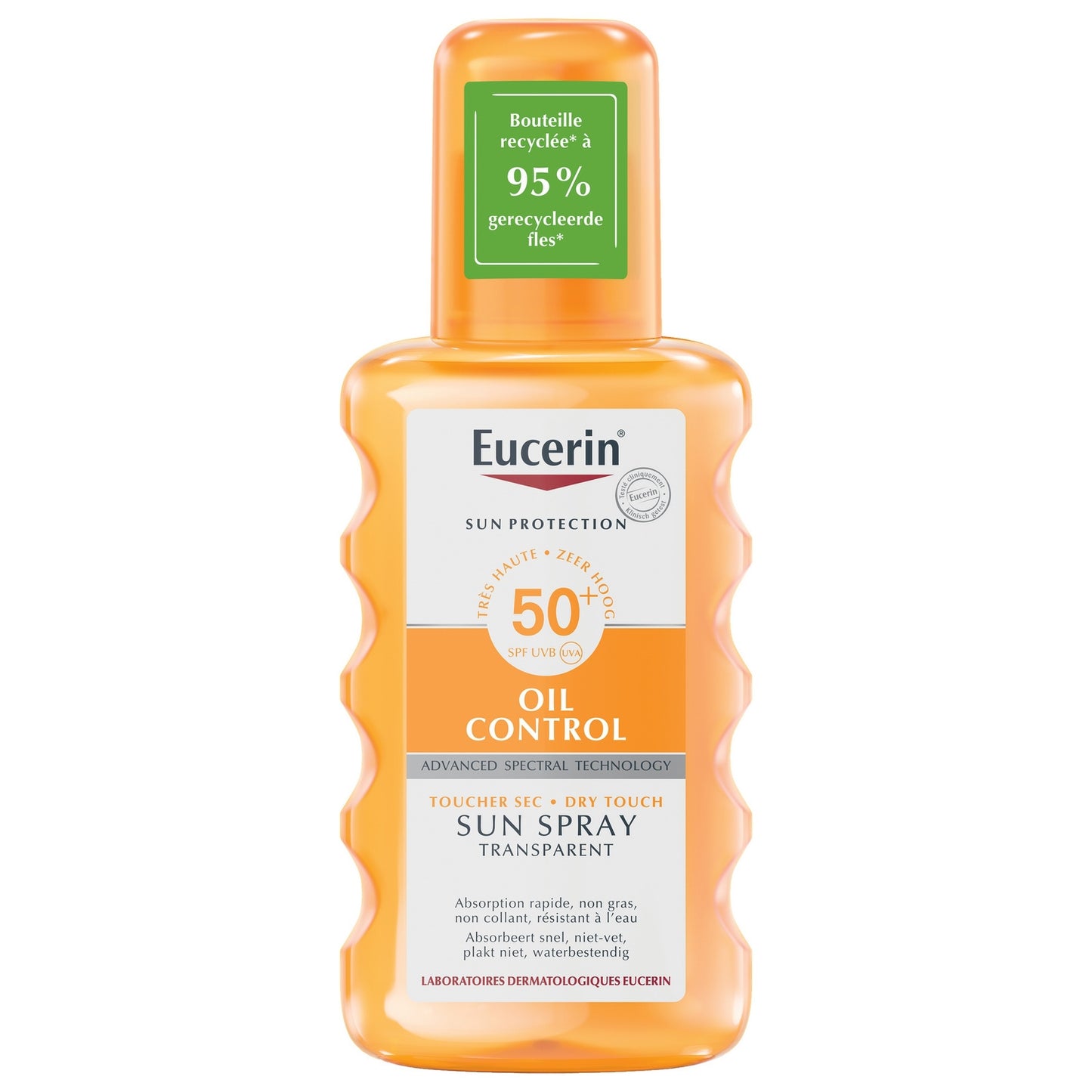 Crème Solaire Spray Transparent Corps Peaux Sensibles Spf 50 EUCERIN
