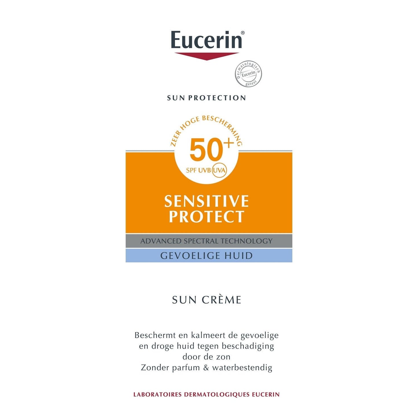 Crème Solaire Visage Peau Normale et Sèche Très Haute Protection Spf 50+ EUCERIN
