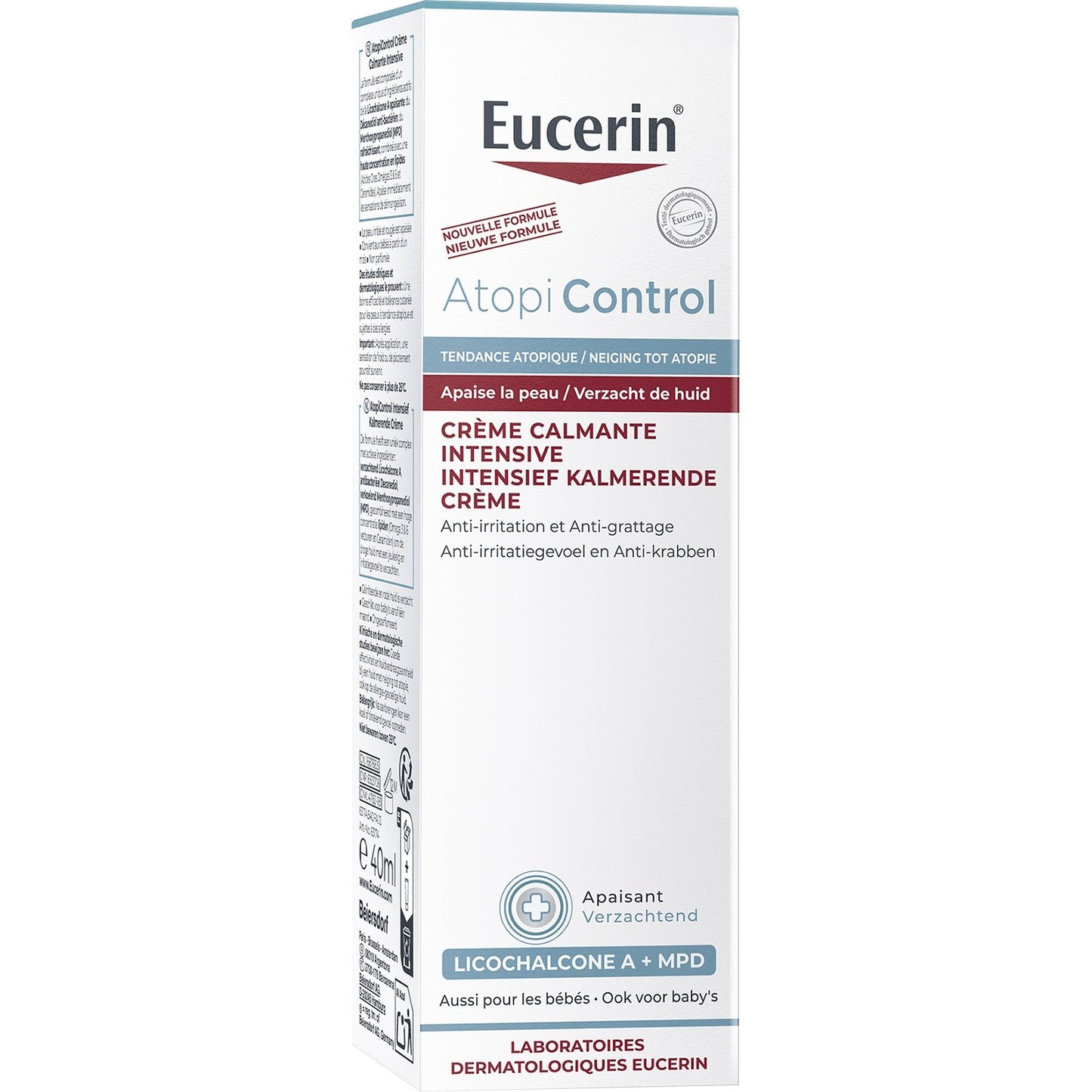 Crème Calmante Intensive Anti-Irritations et Démangeaisons Atopi Control EUCERIN le tube de 40mL