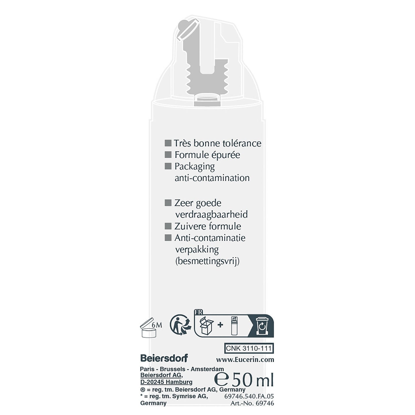 Crème Peau Normale à Mixte Ultra Sensible EUCERIN