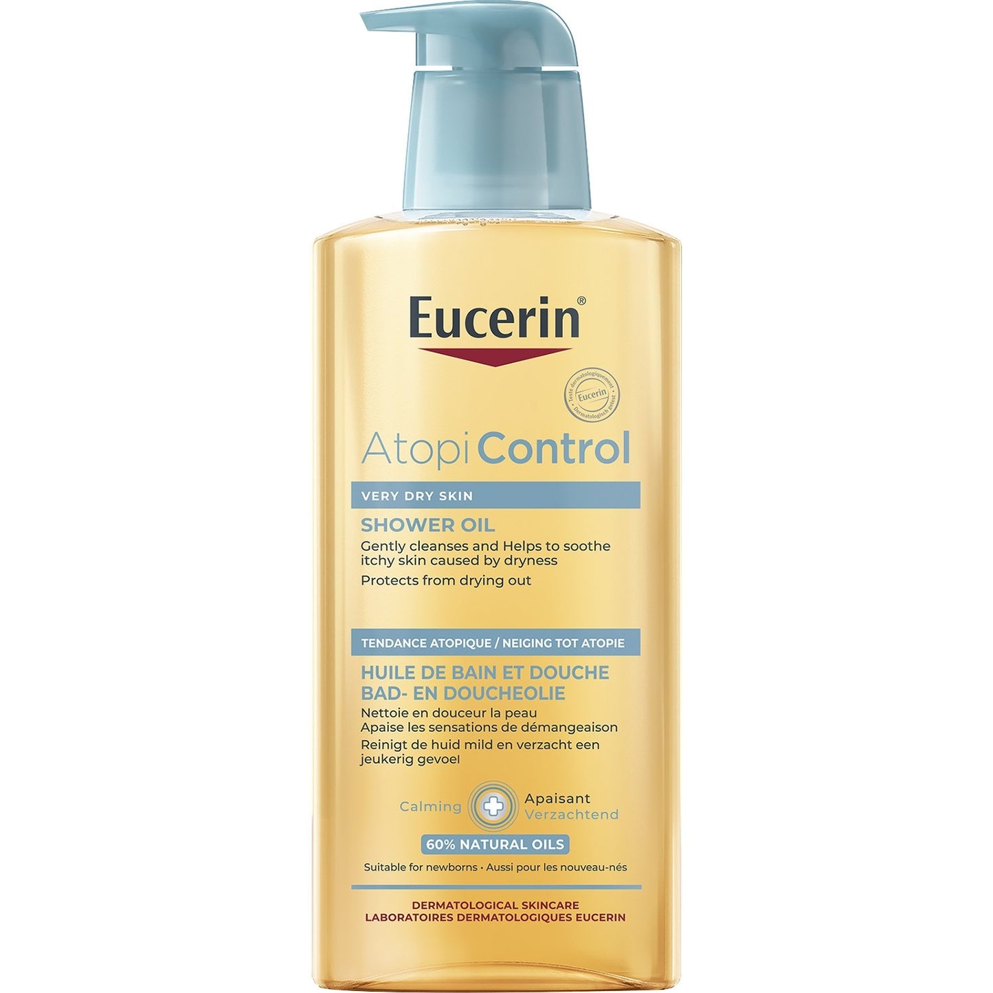 Huile de Douche Peau Sèche et Irritée Anti-Démangeaisons Atopi Control EUCERIN le flacon de 400mL