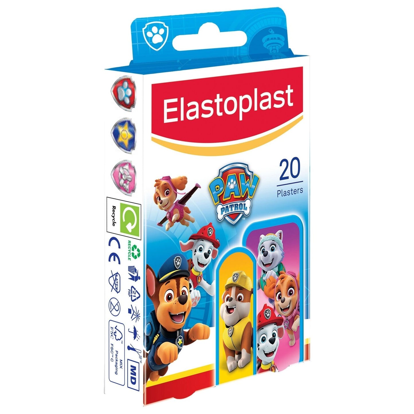 Pansements Pat' Patrouille Protection des Petites Plaies ELASTOPLAST le lot de 20 pansements