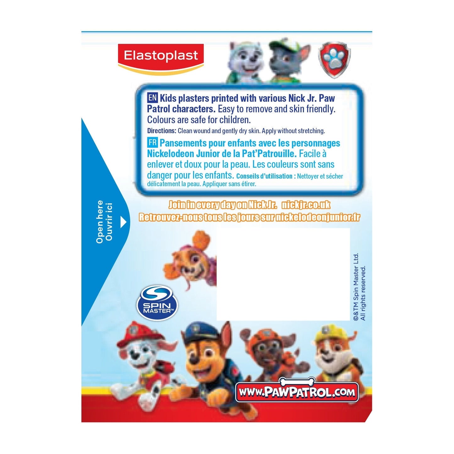 Pansements Pat' Patrouille Protection des Petites Plaies ELASTOPLAST