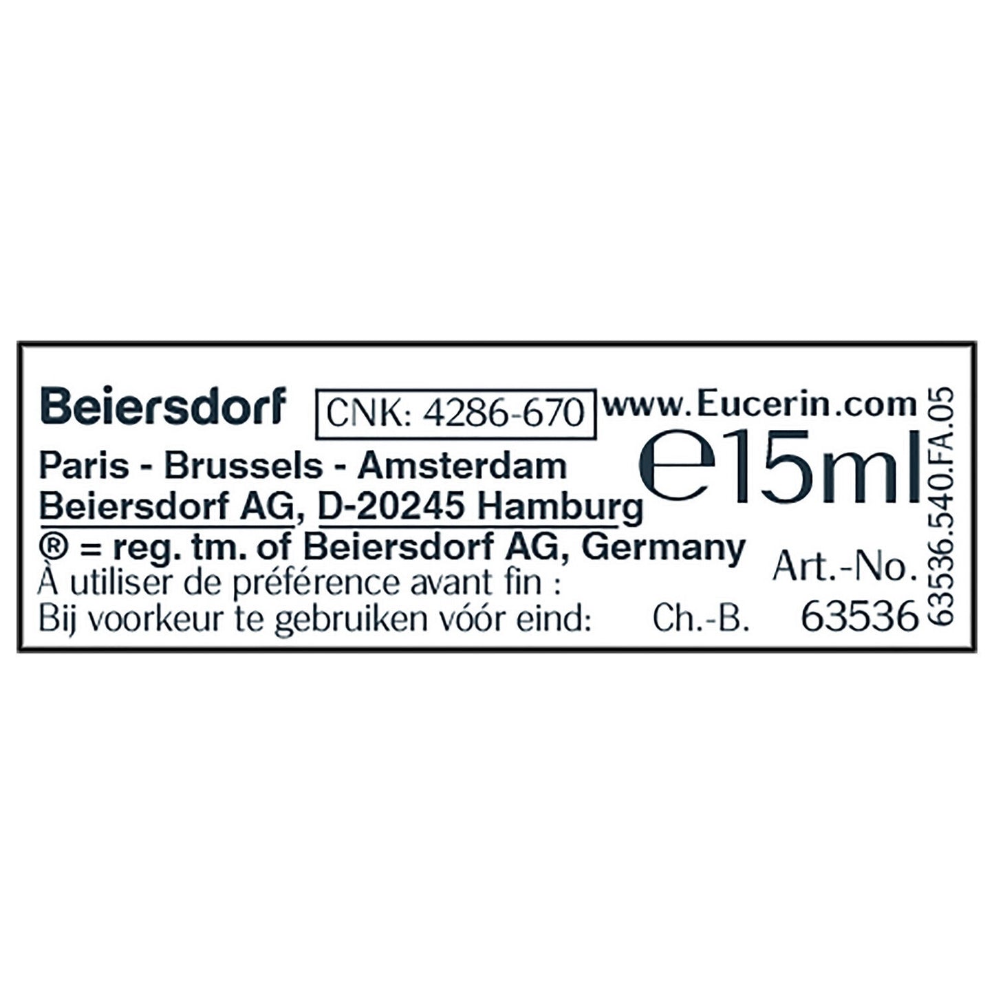 Contour des Yeux Anti-Âge Anti-Rides Hydratant et Lissant Spf 15 Hyaluron-Filler EUCERIN