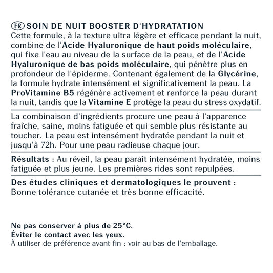 Crème de Nuit Visage Femme Booster d'Hydratation Anti-âge Hyaluron-Filler EUCERIN