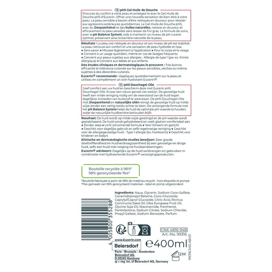 Huile de Douche Peaux Sèches et Sensibles Ph5 EUCERIN