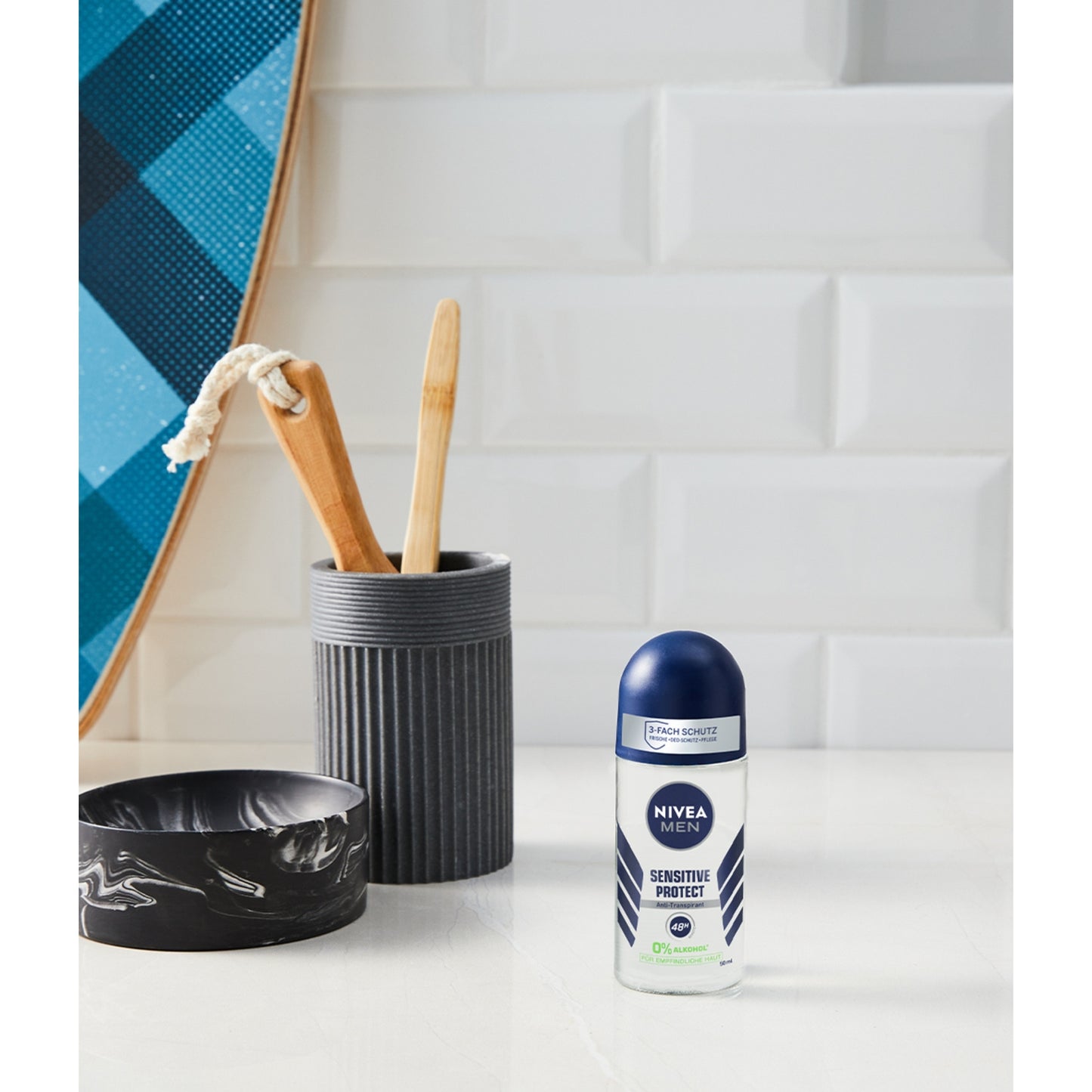 NIVEA MEN Sensitive Anti-Perspirant Roll-On Deodorant for Men