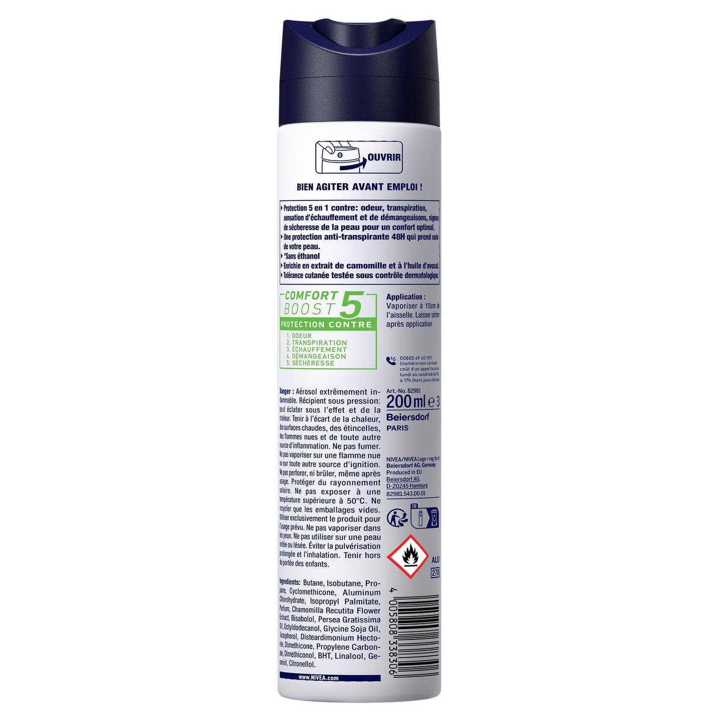 Déodorant Spray Homme Anti-Transpirant Sensitive NIVEA MEN