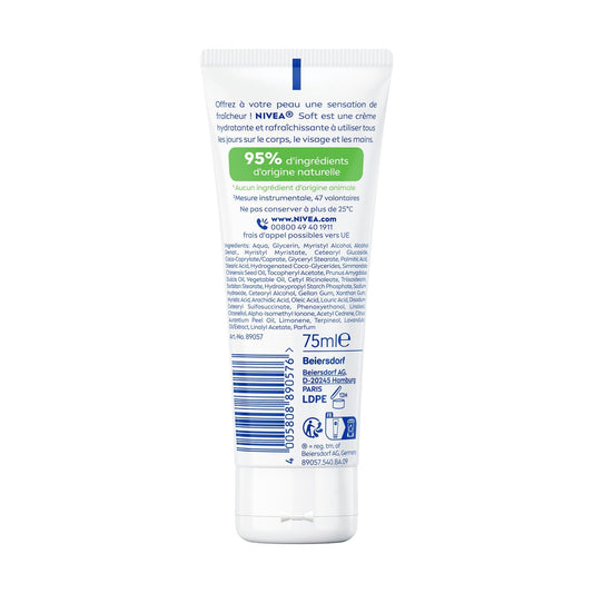 NIVEA Soft Fresh Moisturizing Cream for Face, Body and Hands