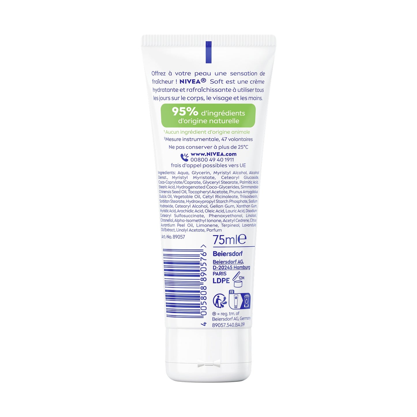 NIVEA Soft Fresh Moisturizing Cream for Face, Body and Hands