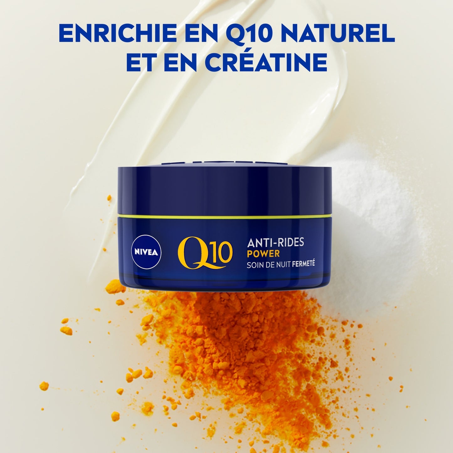 Crème Visage Nuit Anti-Rides Fermeté Q10 Créatine NIVEA