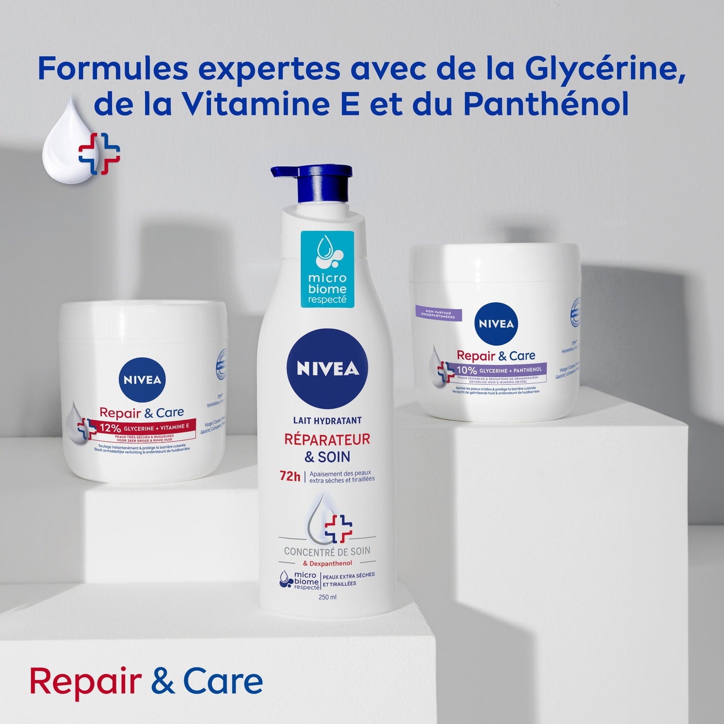 Lait Corps Apaisant Réparateur Peaux Extra Sèches NIVEA