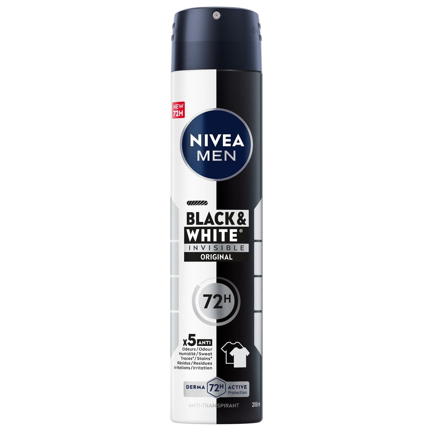 Déodorant Spray Homme Anti-Transpirant Black & White NIVEA MEN
